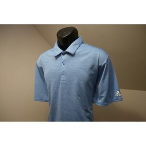Adidas Golf Polo Shirt Mens XL Blue Performance‎ Short Sleeve Breathable EUC